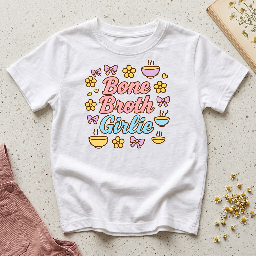 Kids: "Bone Broth Girlie" Organic T-Shirt