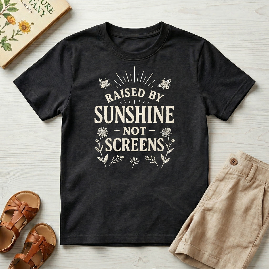 Kids: "Raised By Sunshine" Organic T-Shirt