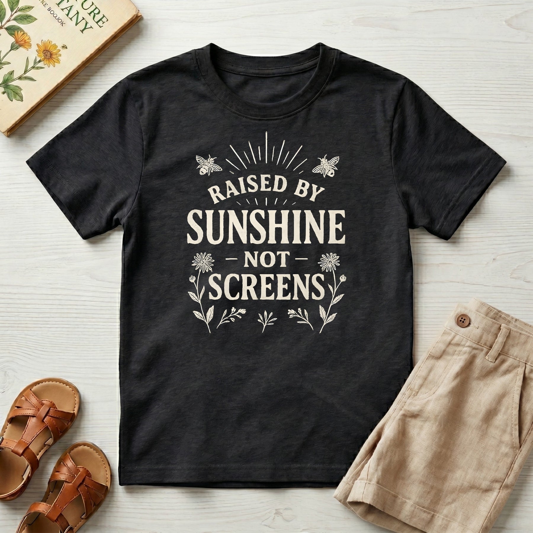 Kids: "Raised By Sunshine" Organic T-Shirt