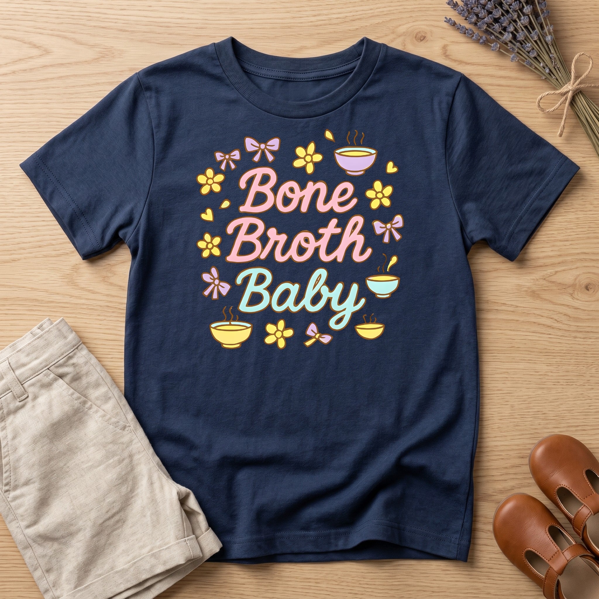 Kids: "Bone Broth Baby" Organic T-Shirt