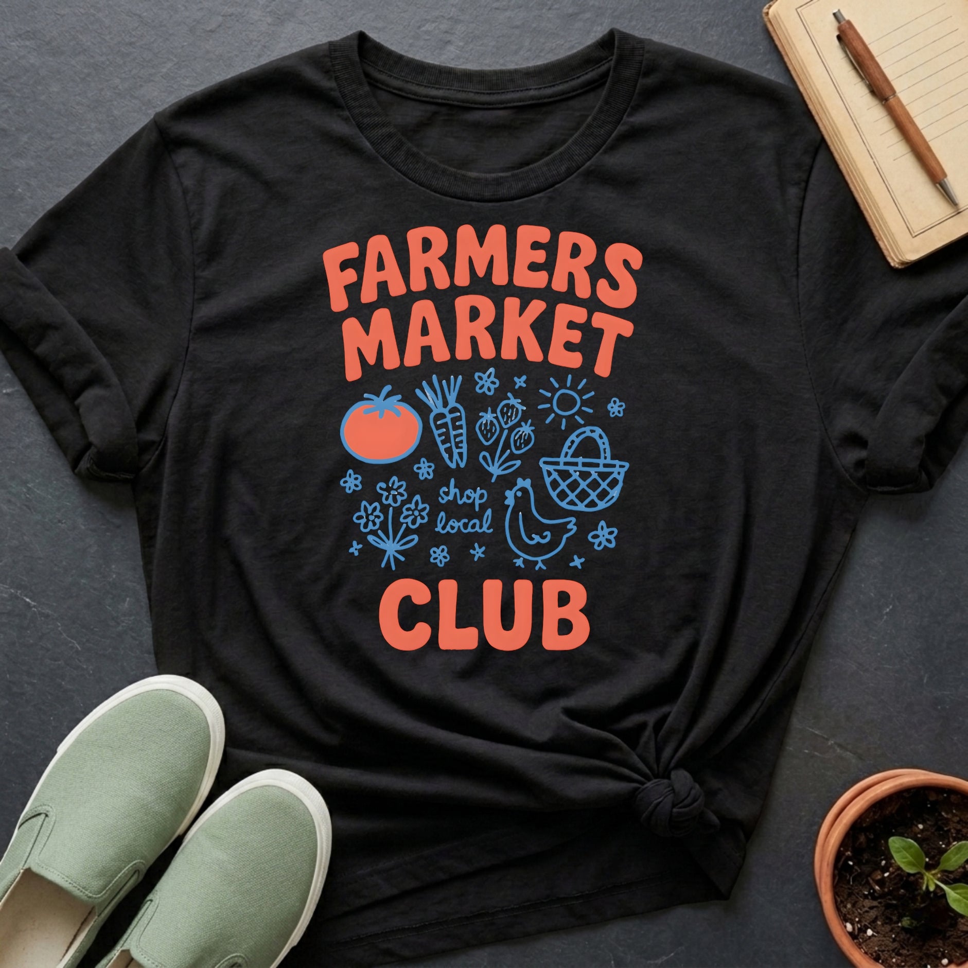 Farmers Market Club Organic T-Shirt