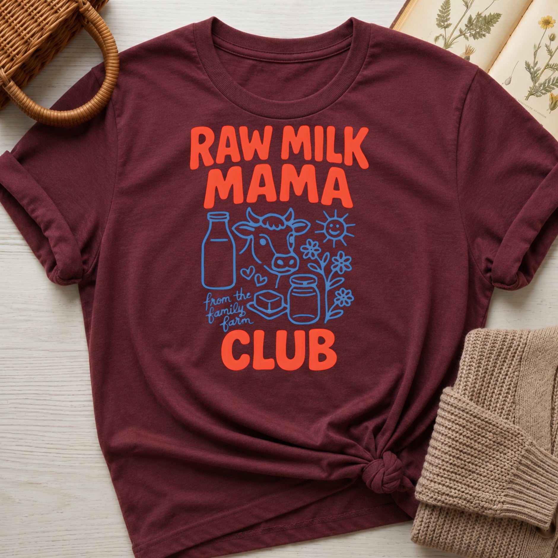 Raw Milk Mama Club Organic T-Shirt