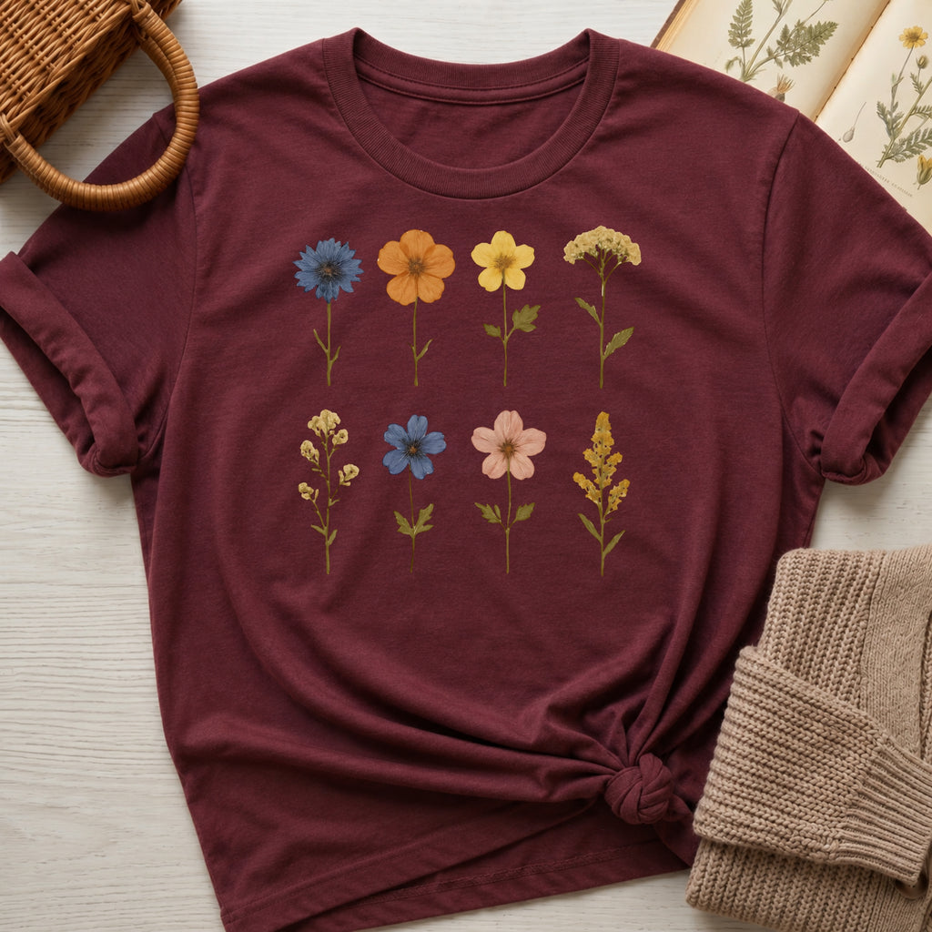 Pressed Flowers II Organic T-Shirt
