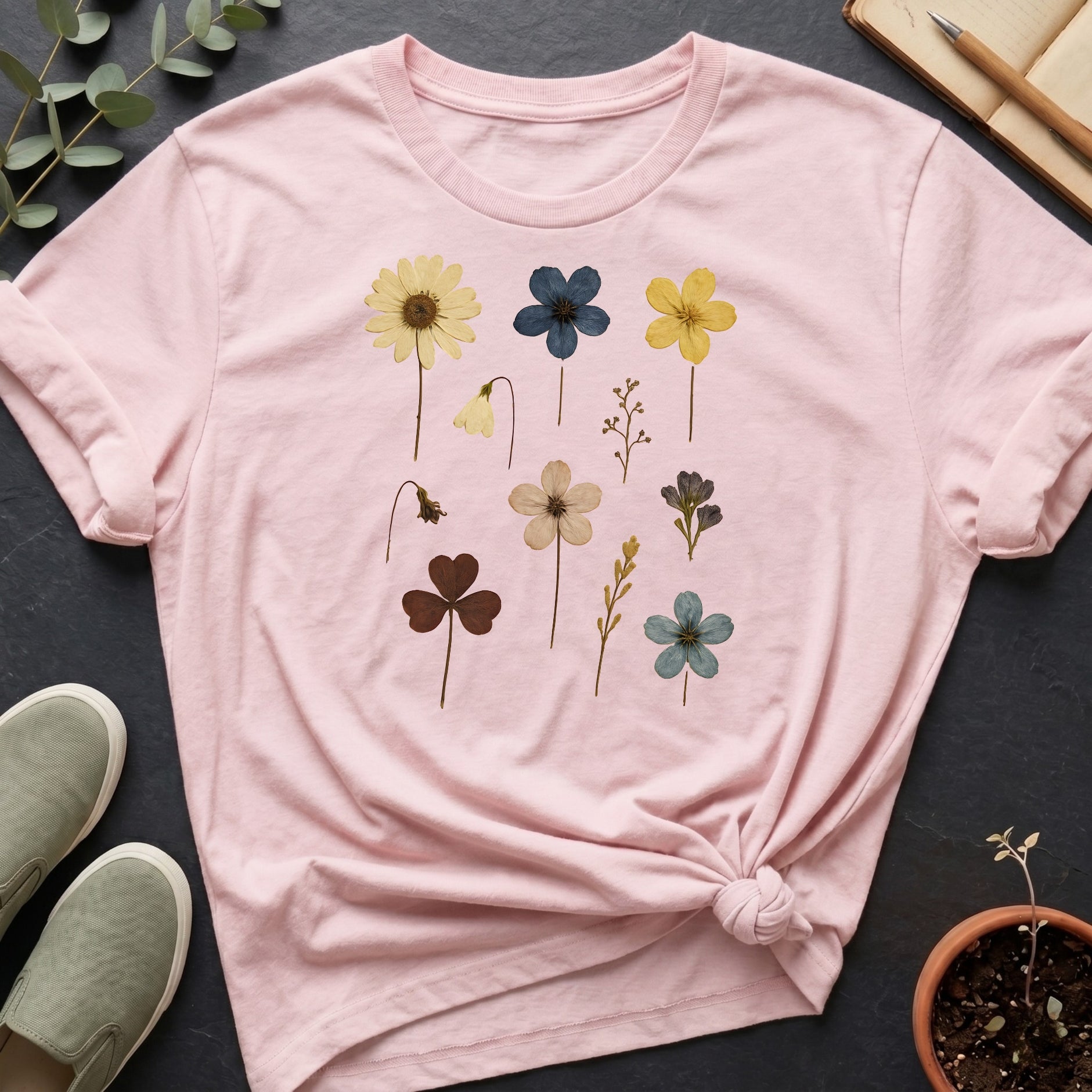 Pressed Flowers I Organic T-Shirt