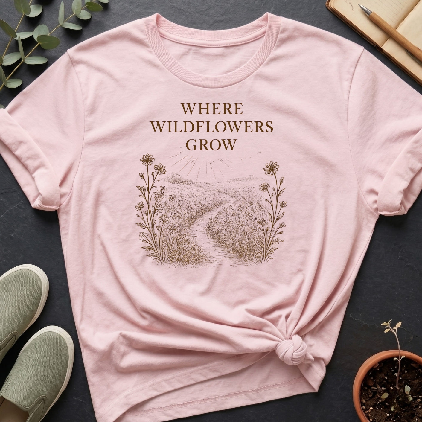 Wildflowers Grow Organic T-Shirt