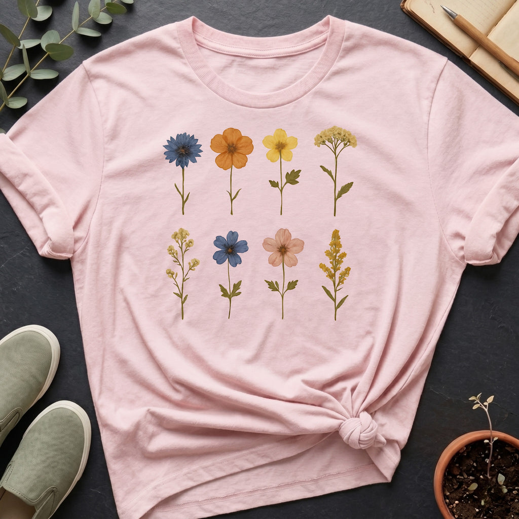 Pressed Flowers II Organic T-Shirt