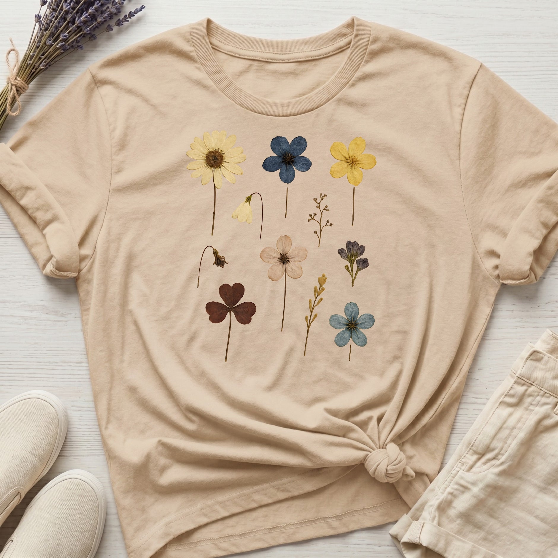 Pressed Flowers I Organic T-Shirt