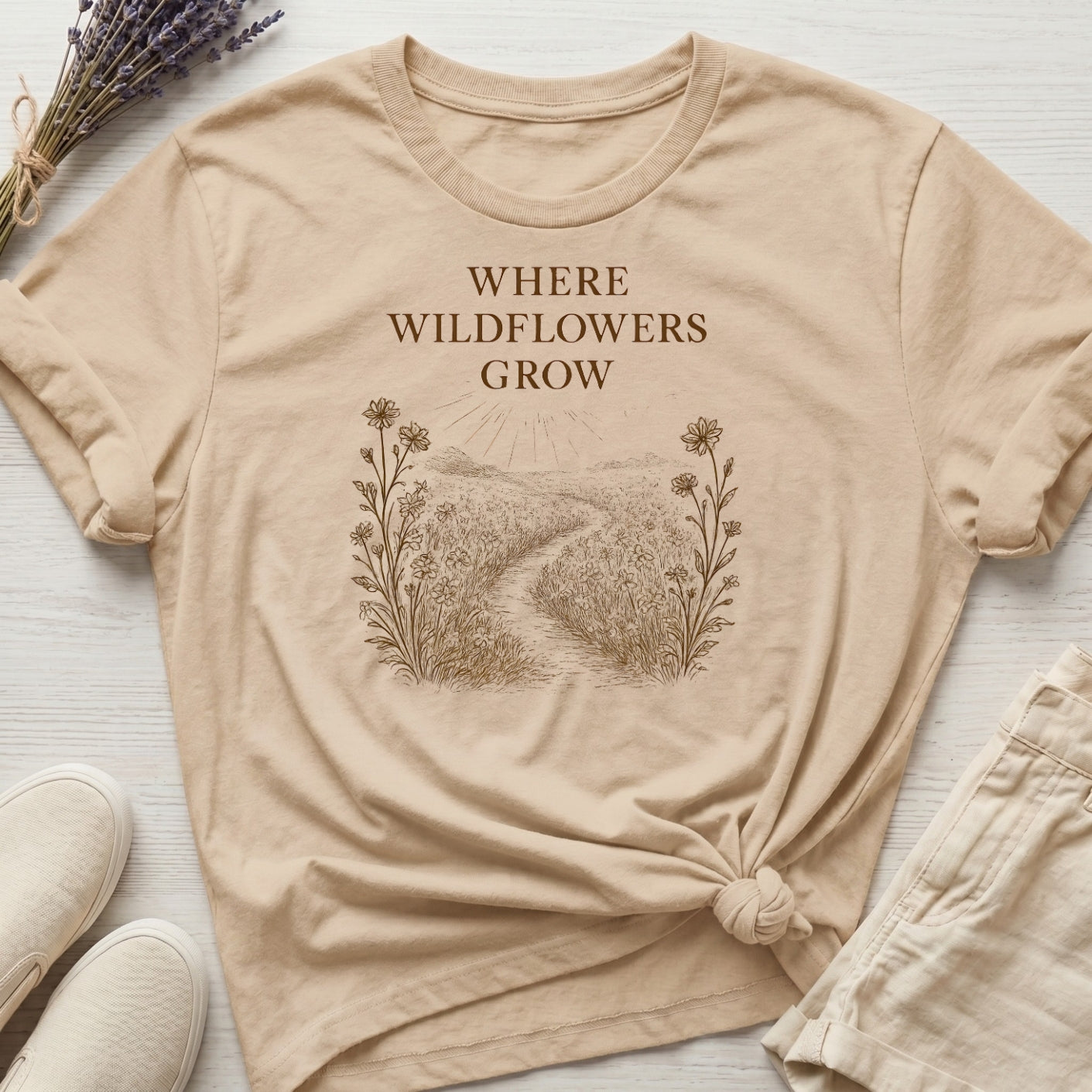 Wildflowers Grow Organic T-Shirt