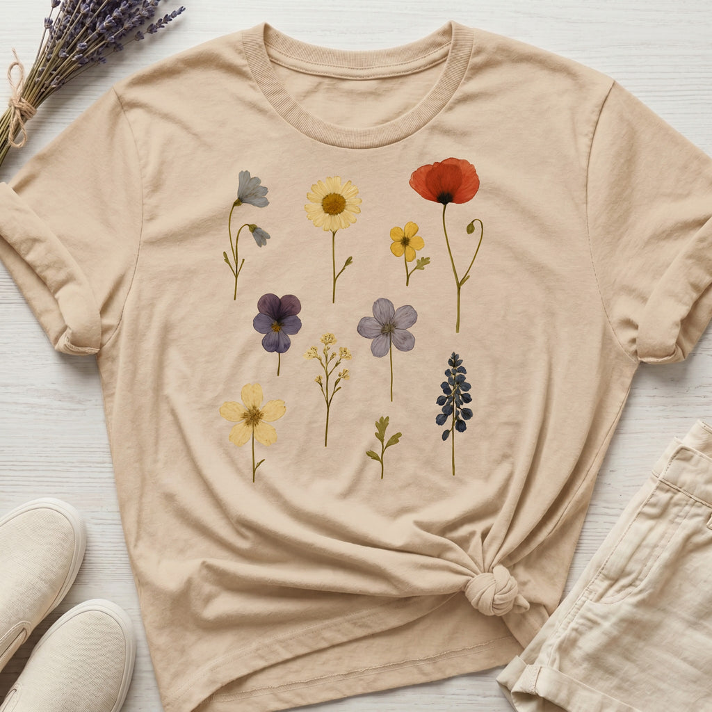 Pressed Flowers III Organic T-Shirt