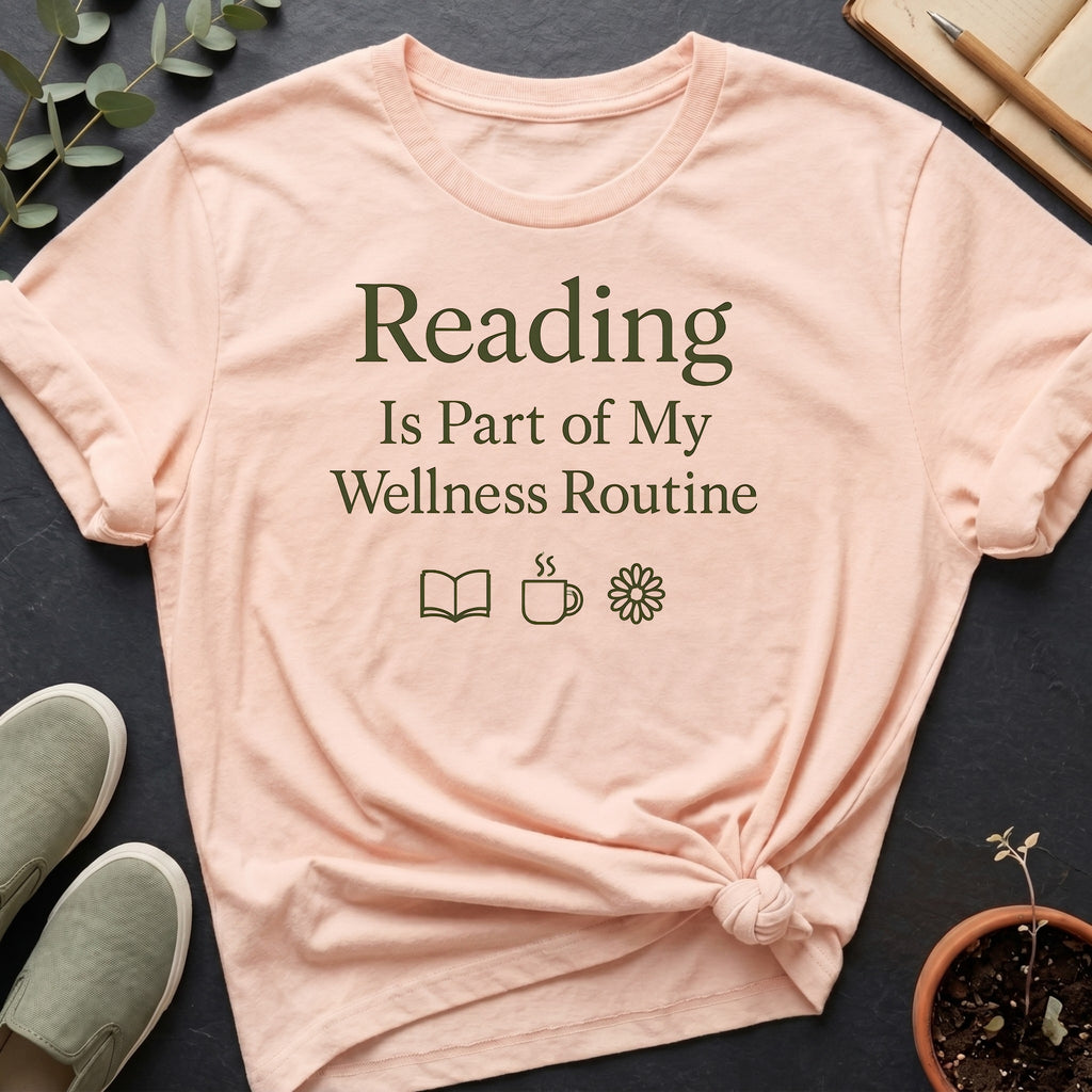 Reading Is My Wellness Routine Organic T-Shirt