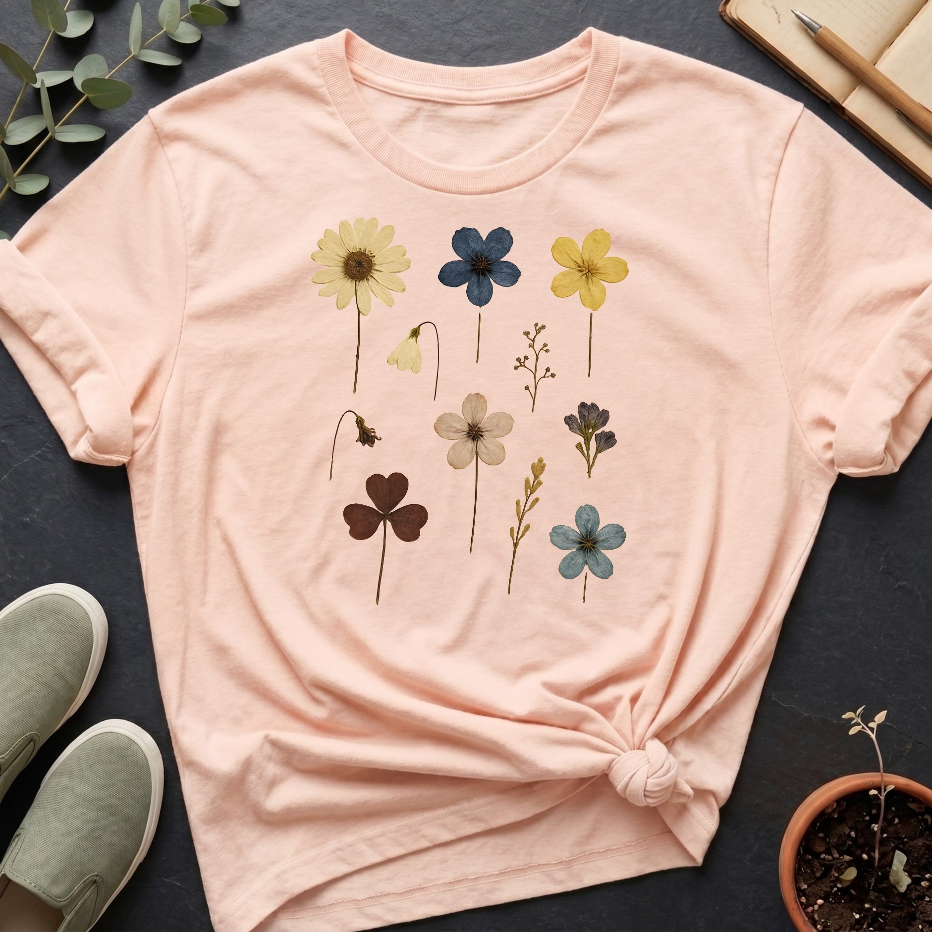 Pressed Flowers I Organic T-Shirt