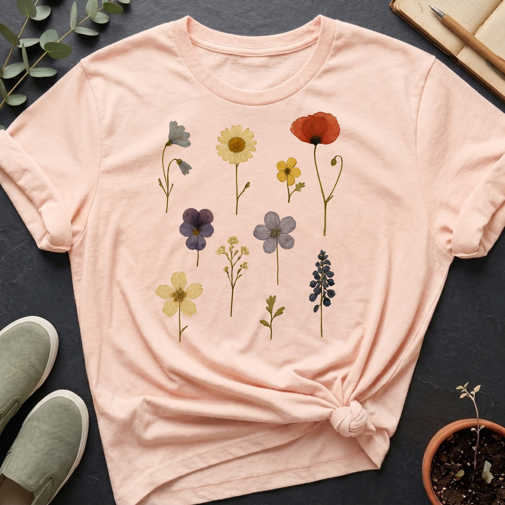 Pressed Flowers III Organic T-Shirt