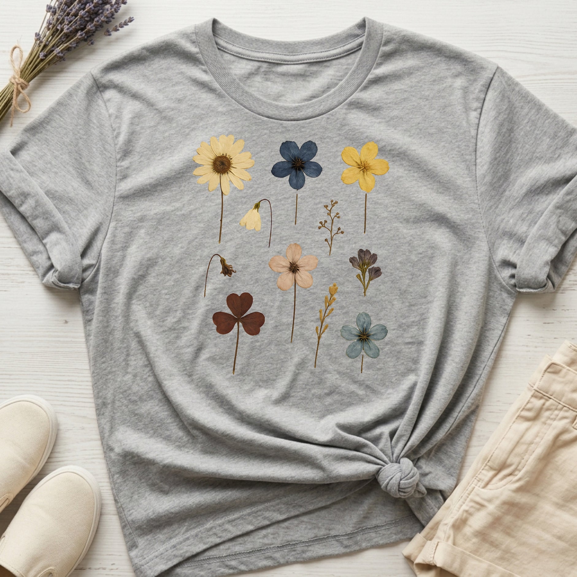 Pressed Flowers I Organic T-Shirt