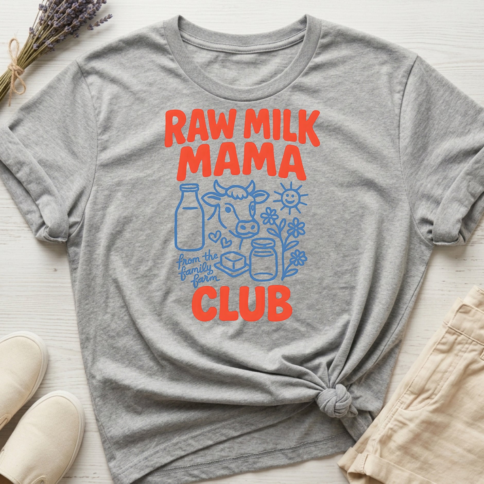 Raw Milk Mama Club Organic T-Shirt