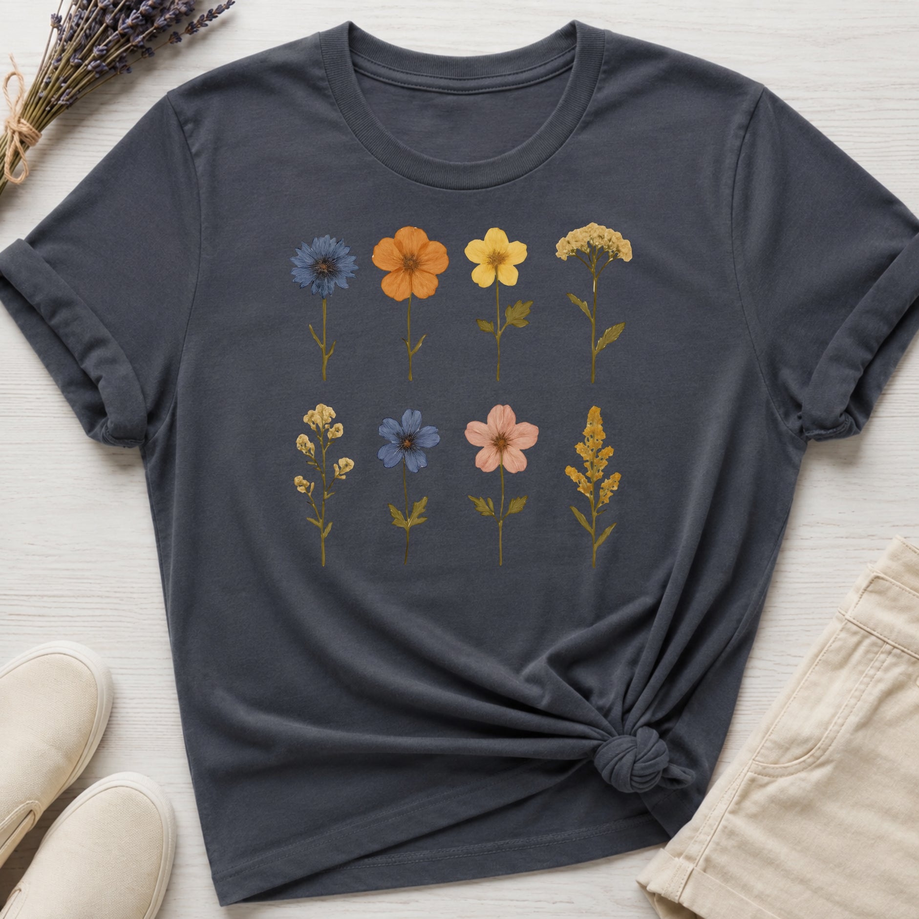 Pressed Flowers II Organic T-Shirt