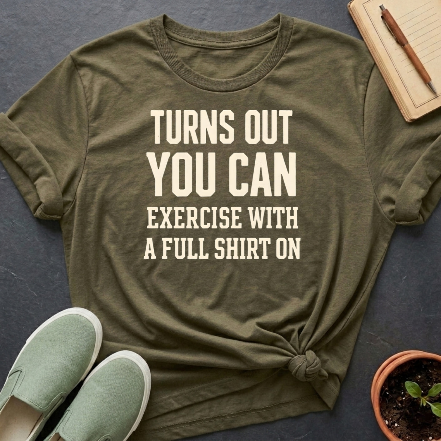 Exercise With A Shirt Organic T-Shirt