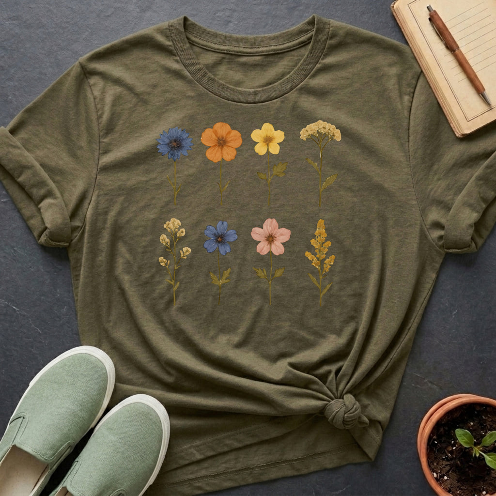 Pressed Flowers II Organic T-Shirt