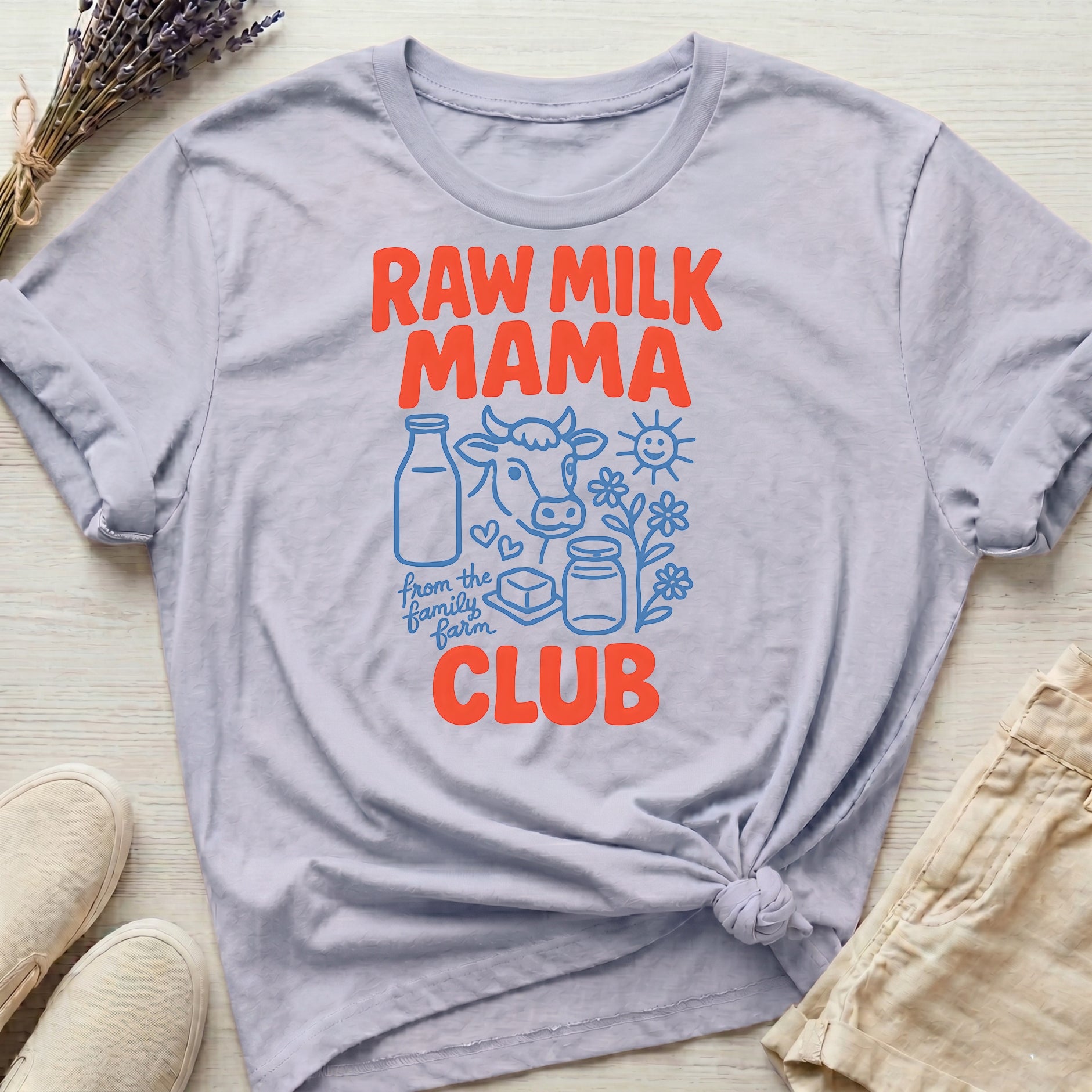 Raw Milk Mama Club Organic T-Shirt