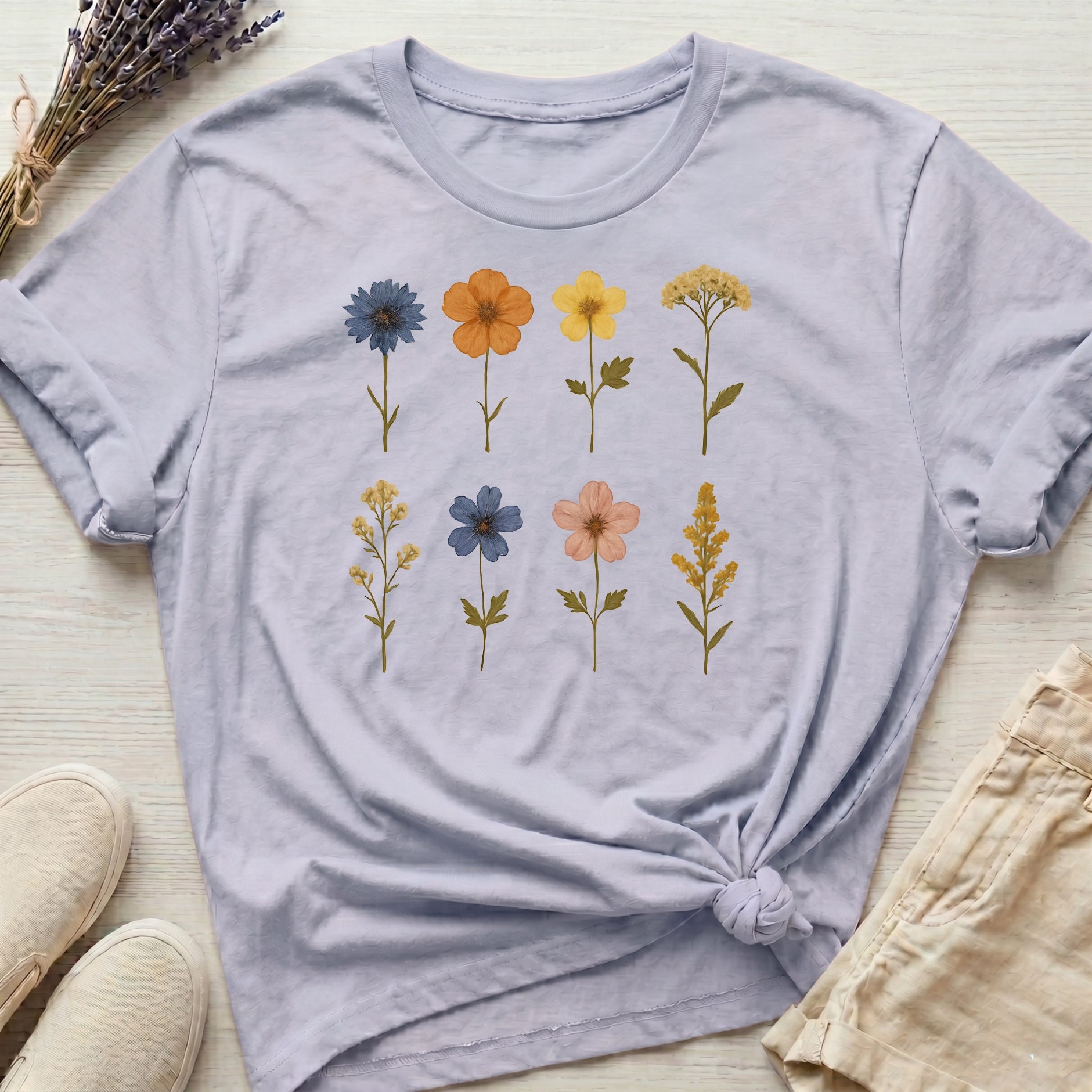 Pressed Flowers II Organic T-Shirt