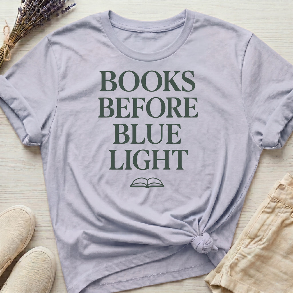 Books Before Blue Light Organic T-Shirt
