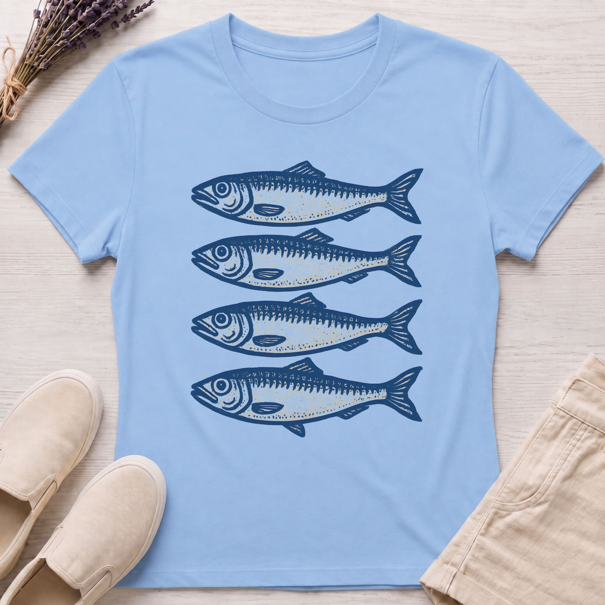 90's Vintage Fish Organic T-Shirt
