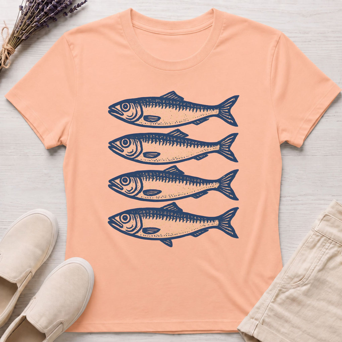 90's Vintage Fish Organic T-Shirt