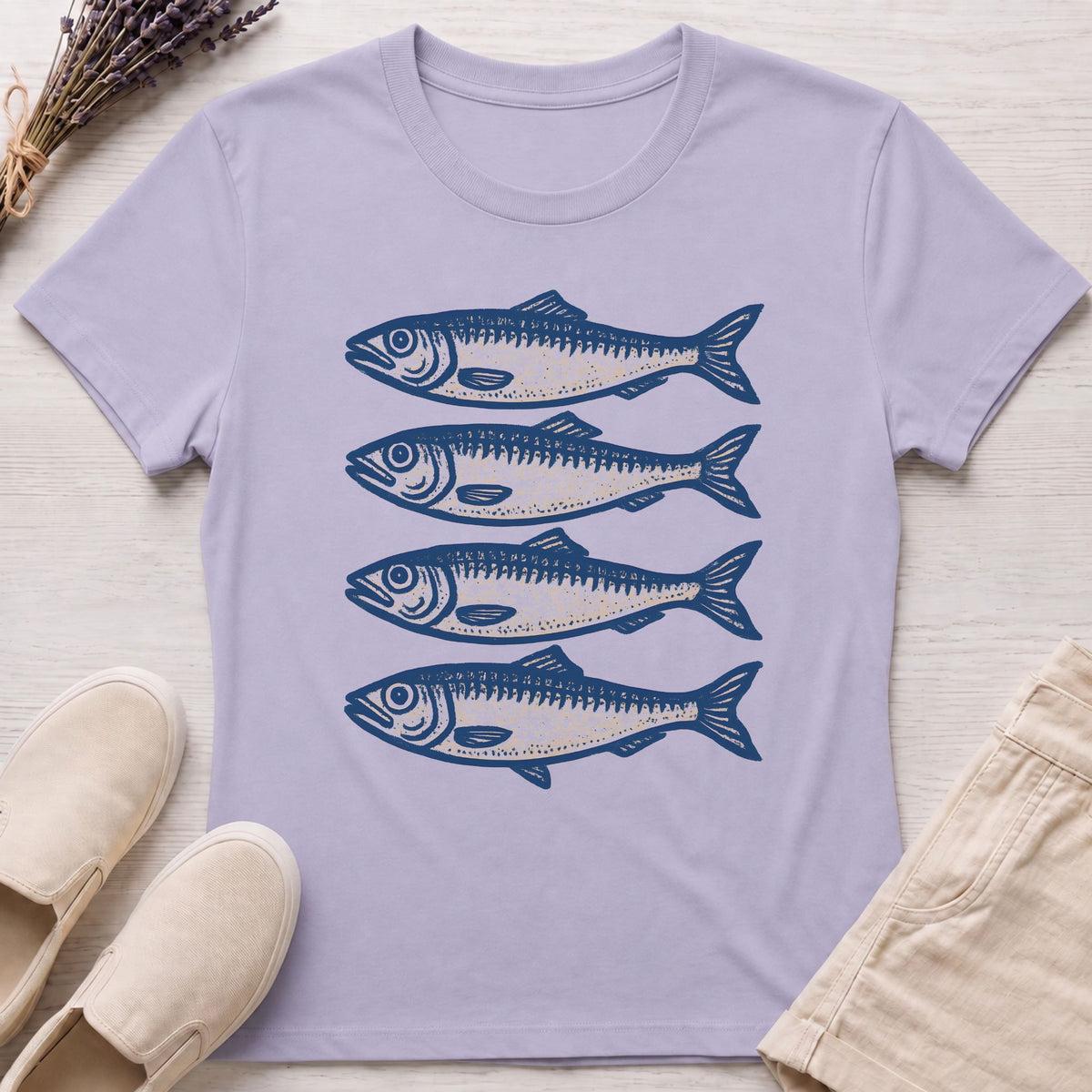 90's Vintage Fish Organic T-Shirt
