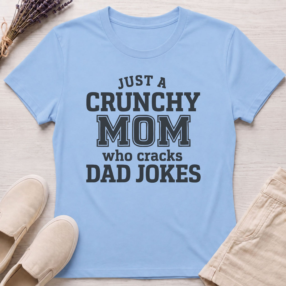Crunchy Mom Jokes Organic T-Shirt
