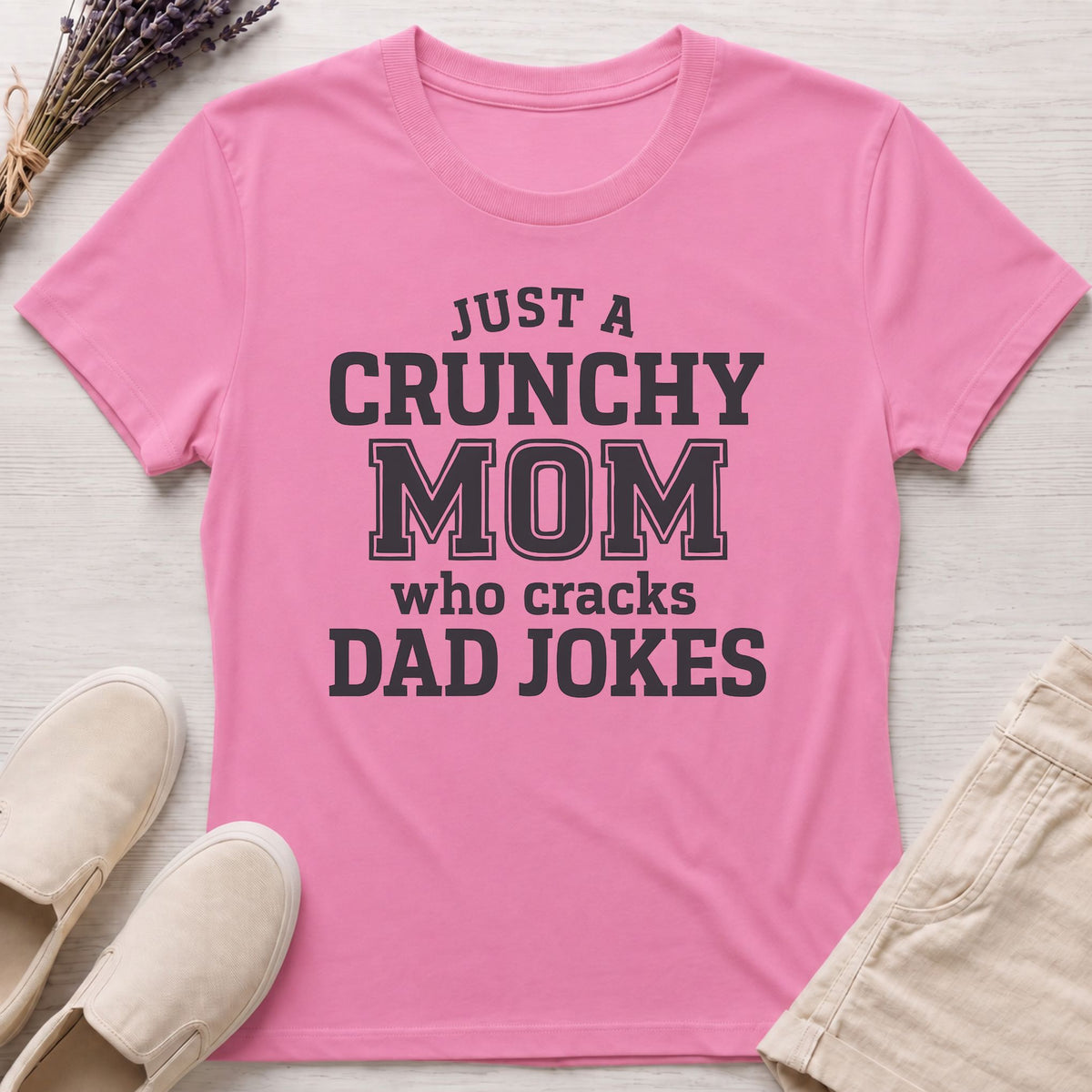 Crunchy Mom Jokes Organic T-Shirt