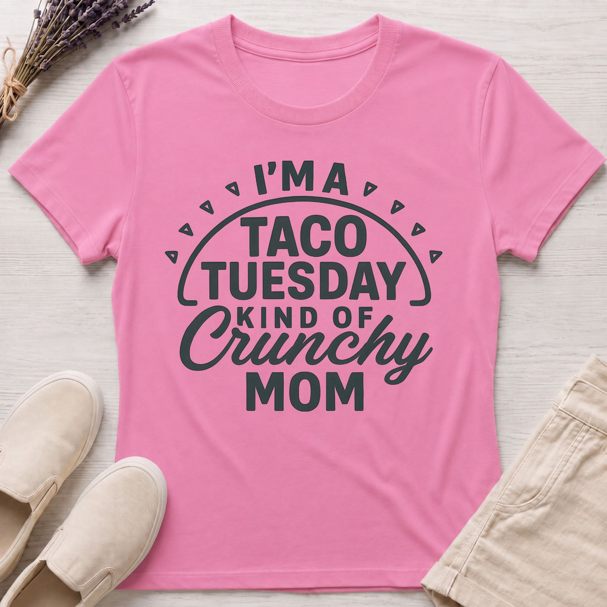 Taco Crunchy Mom Organic T-Shirt