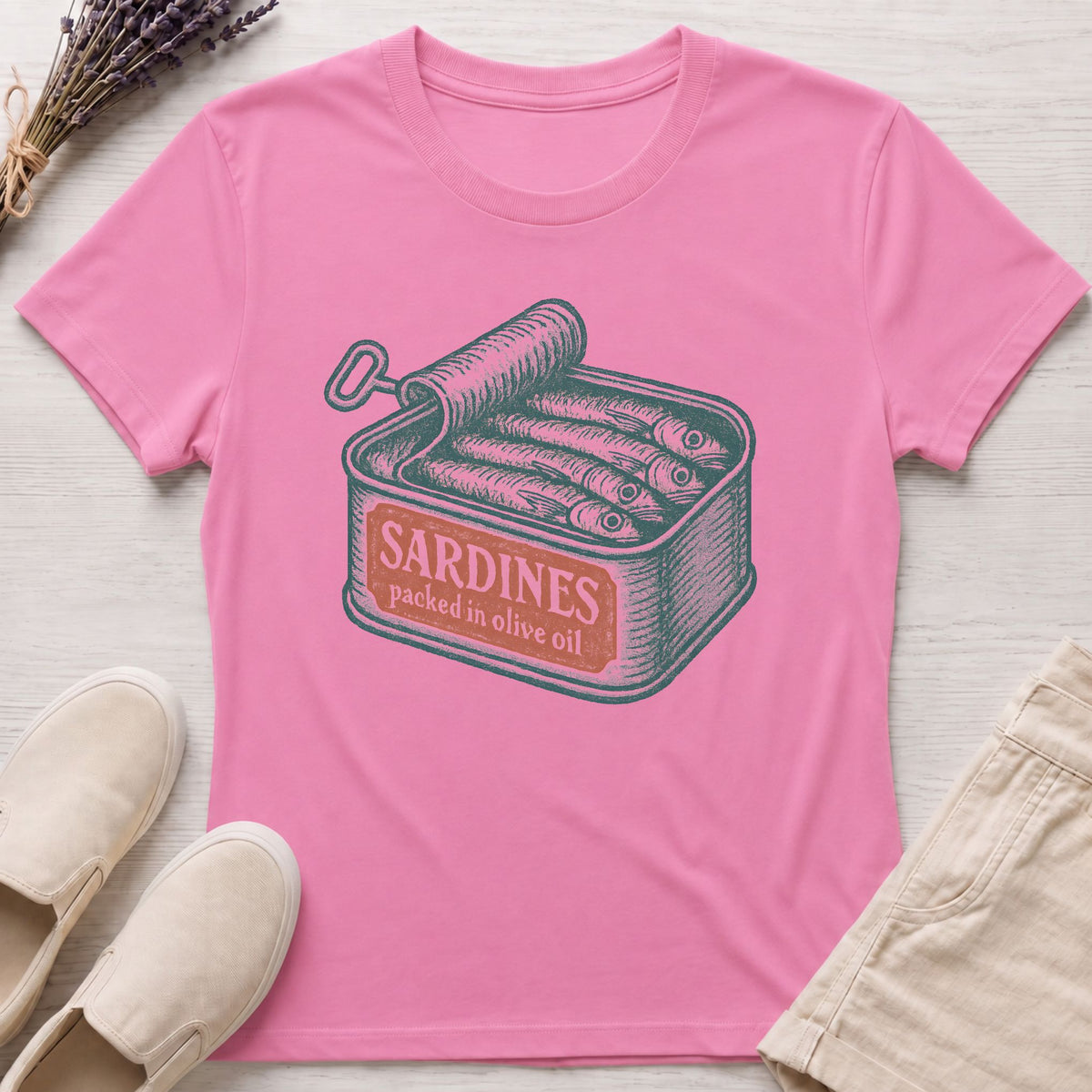 Sardines Can Organic T-Shirt
