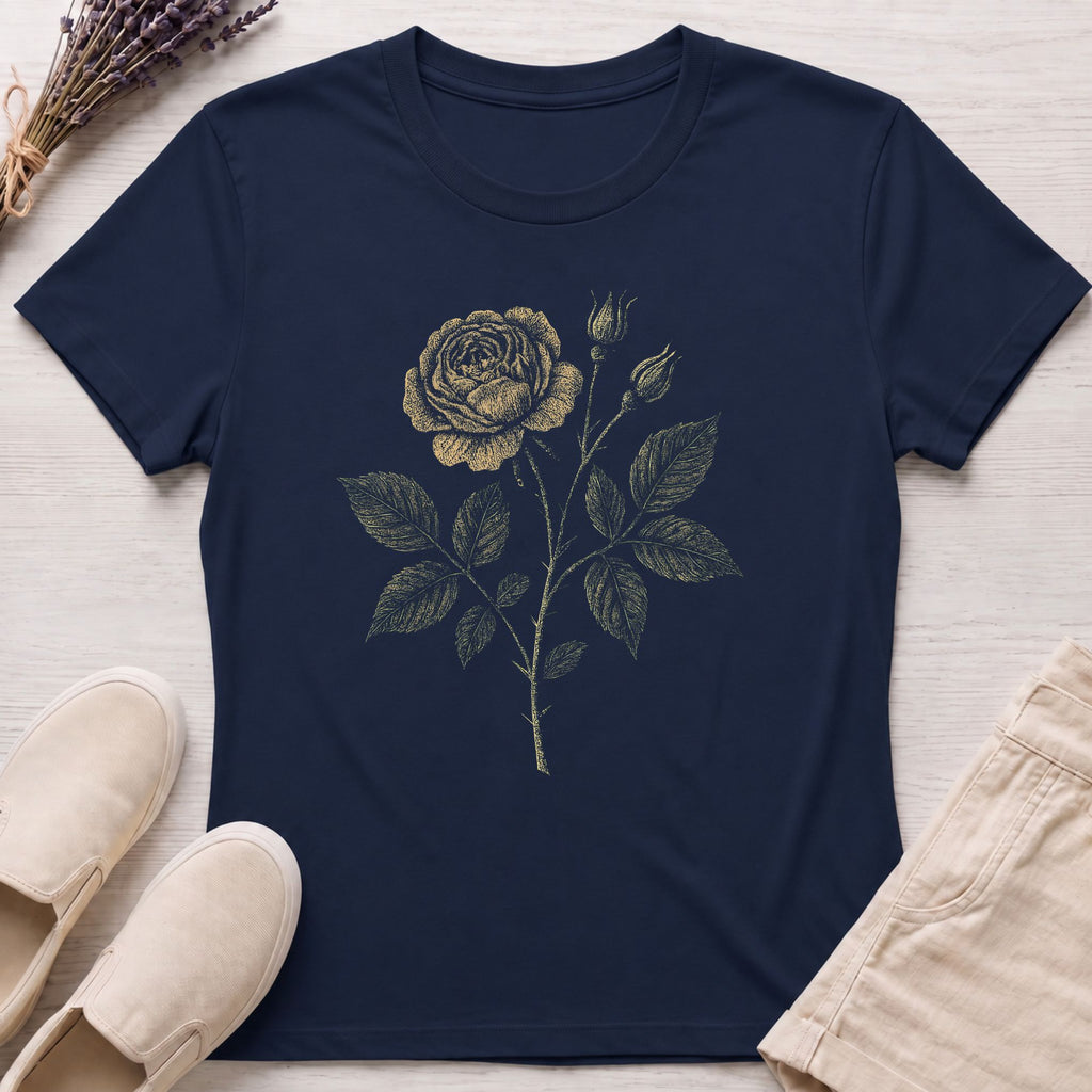 Antique Flower Organic T-Shirt