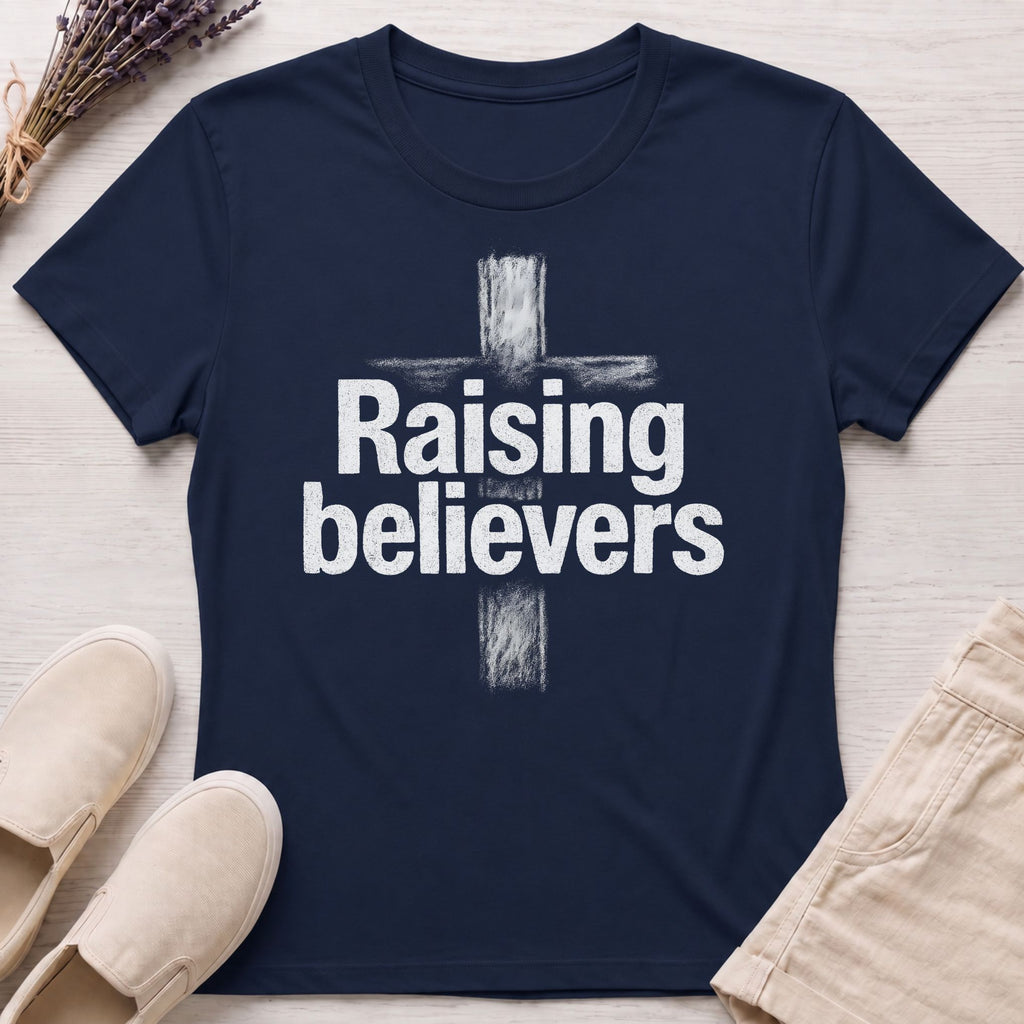 Raising Believers Cross Organic T-Shirt