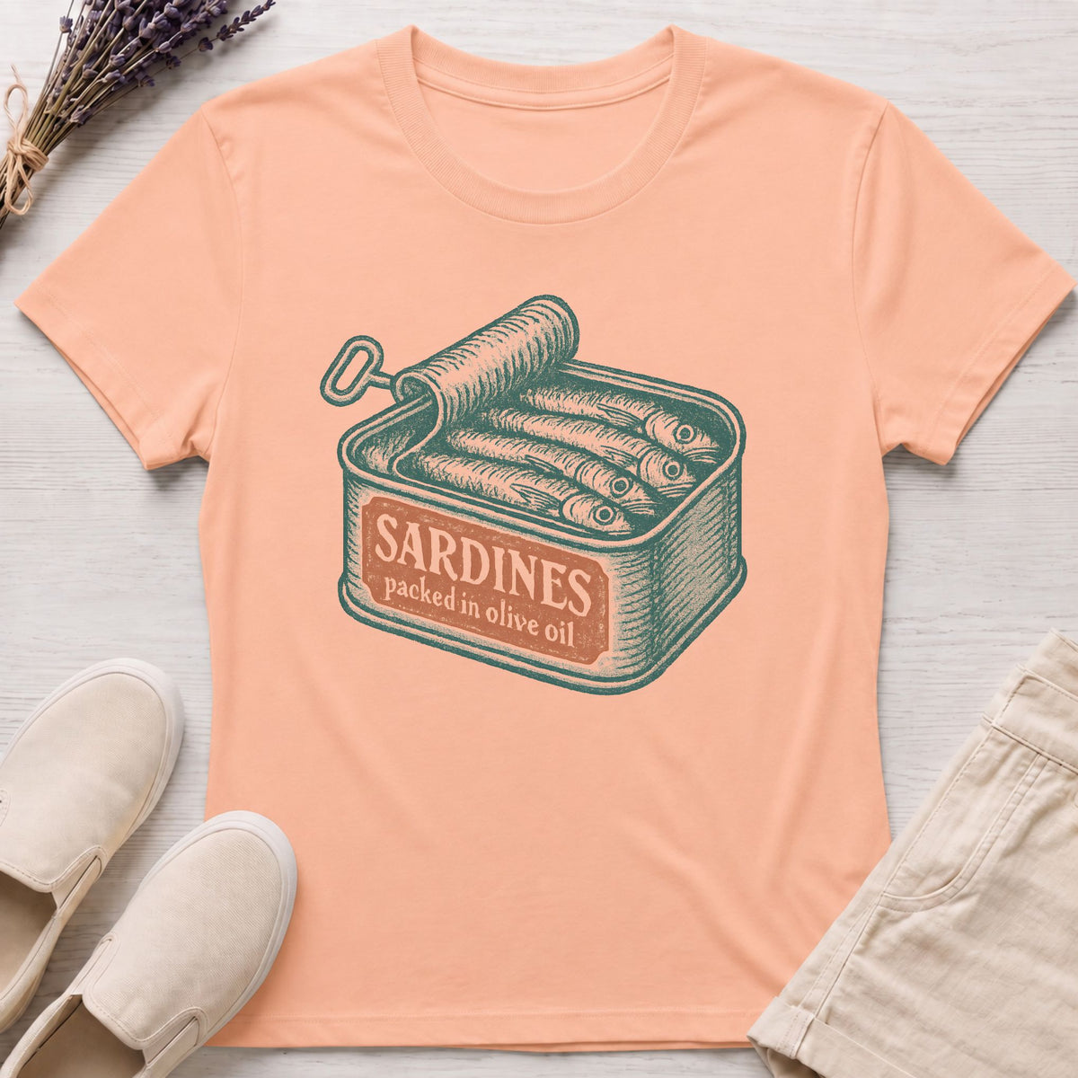 Sardines Can Organic T-Shirt