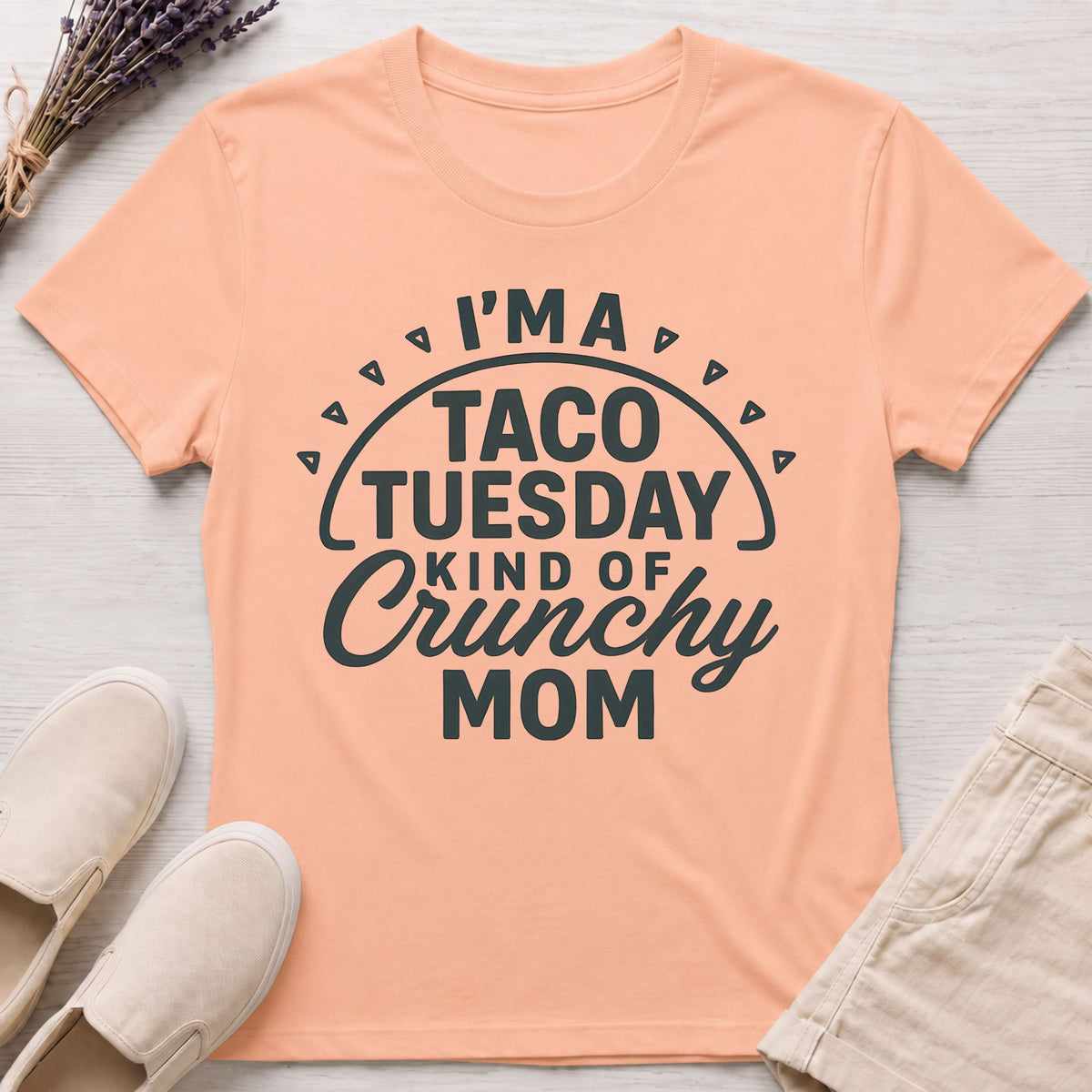 Taco Crunchy Mom Organic T-Shirt