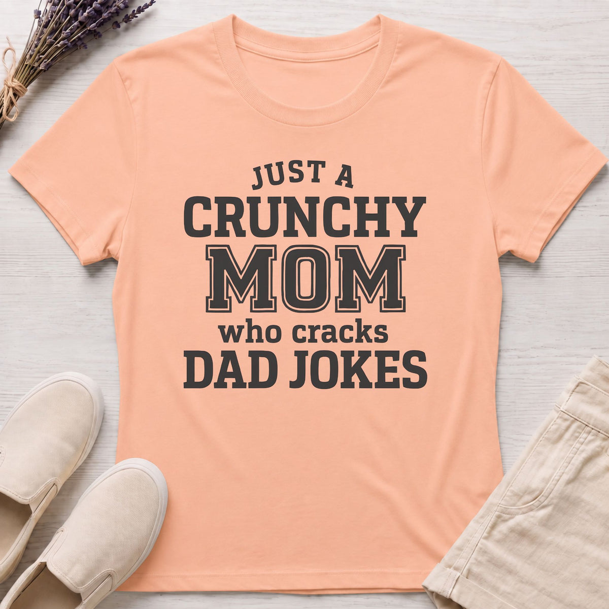 Crunchy Mom Jokes Organic T-Shirt