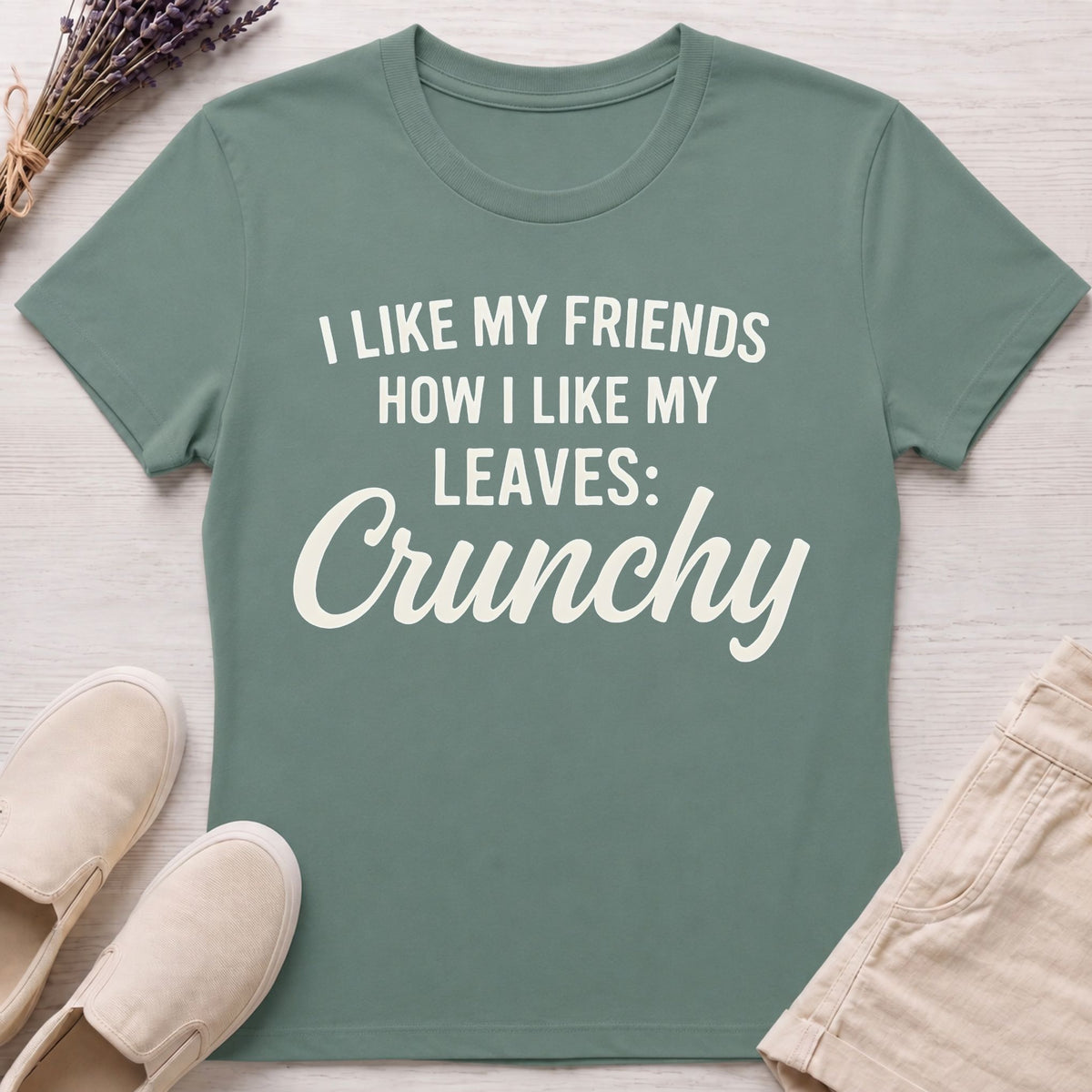 Crunchy Leaves & Friends Organic T-Shirt