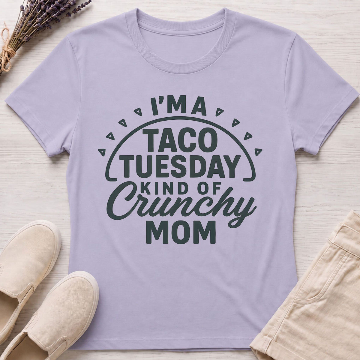 Taco Crunchy Mom Organic T-Shirt