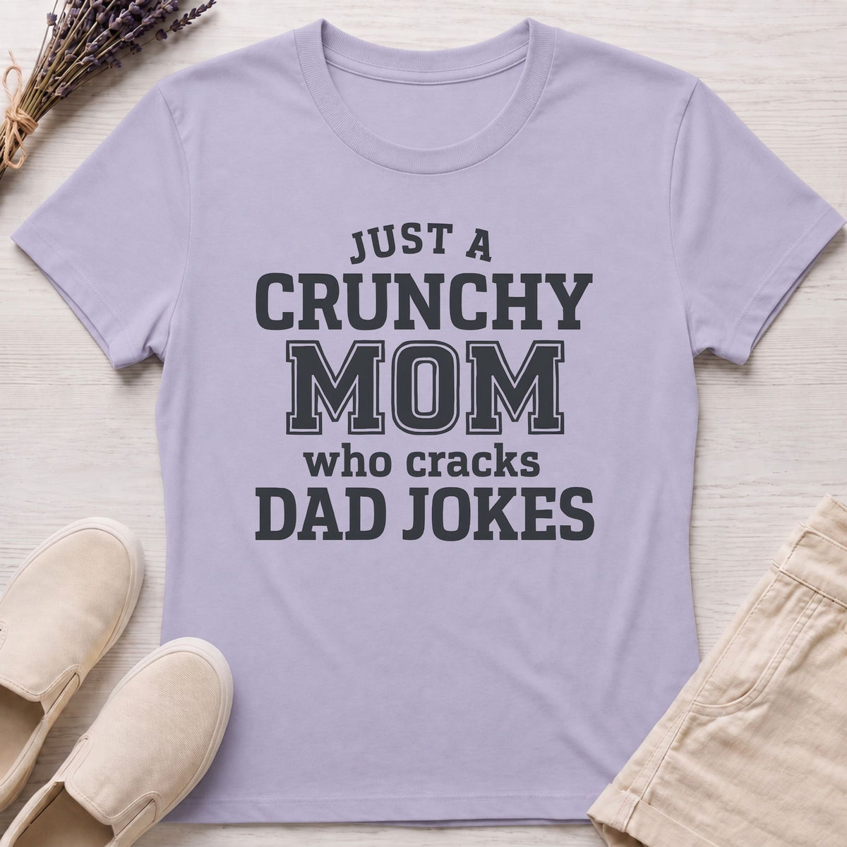 Crunchy Mom Jokes Organic T-Shirt