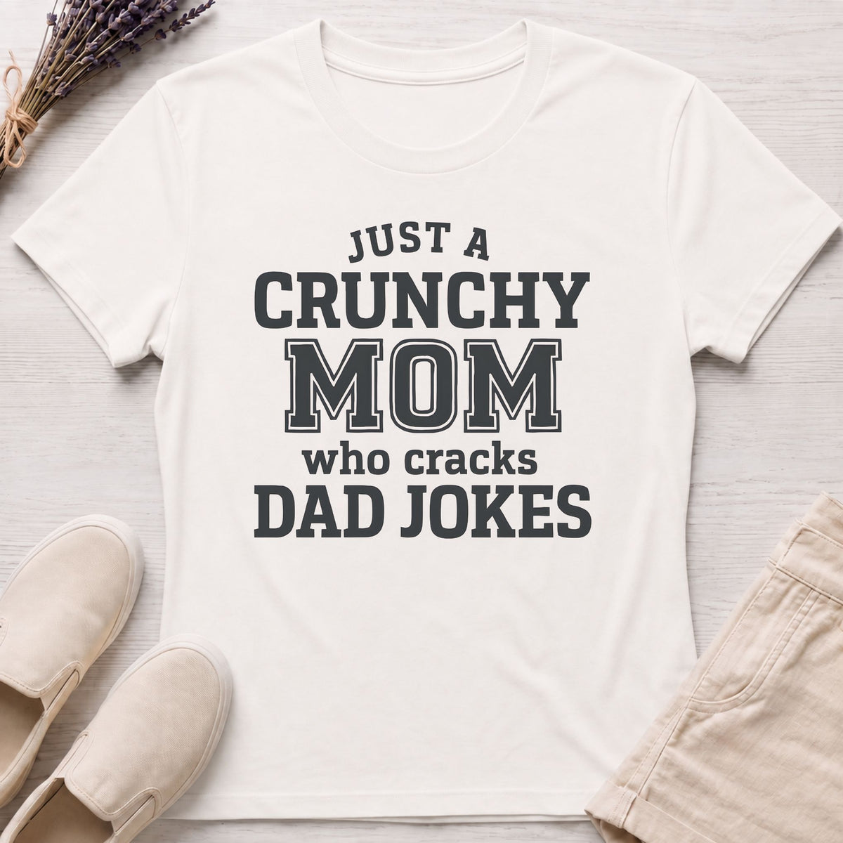 Crunchy Mom Jokes Organic T-Shirt