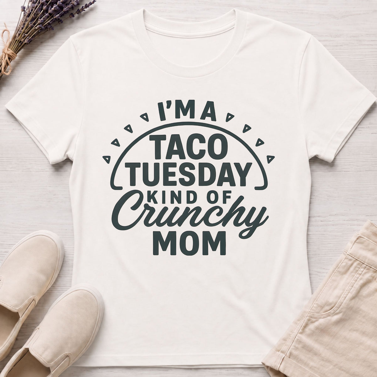 Taco Crunchy Mom Organic T-Shirt