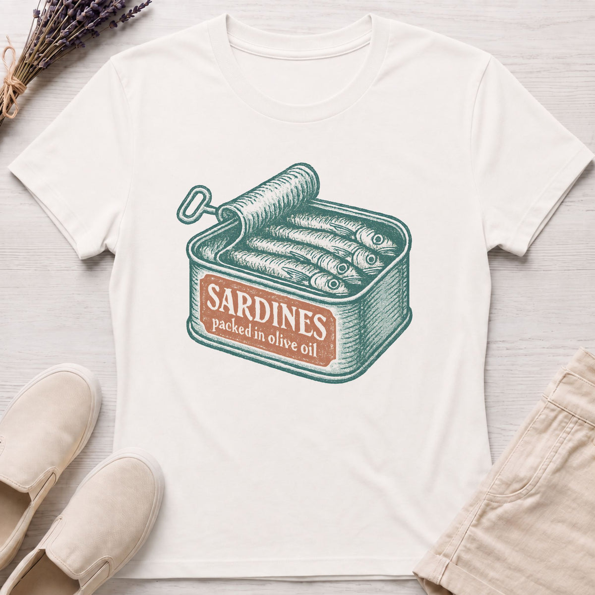 Sardines Can Organic T-Shirt