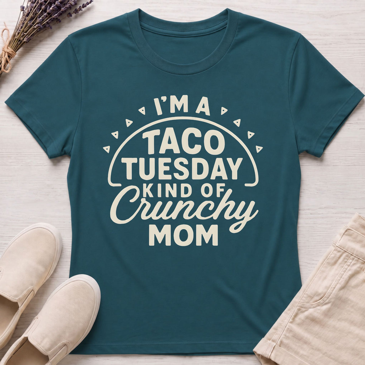 Taco Crunchy Mom Organic T-Shirt