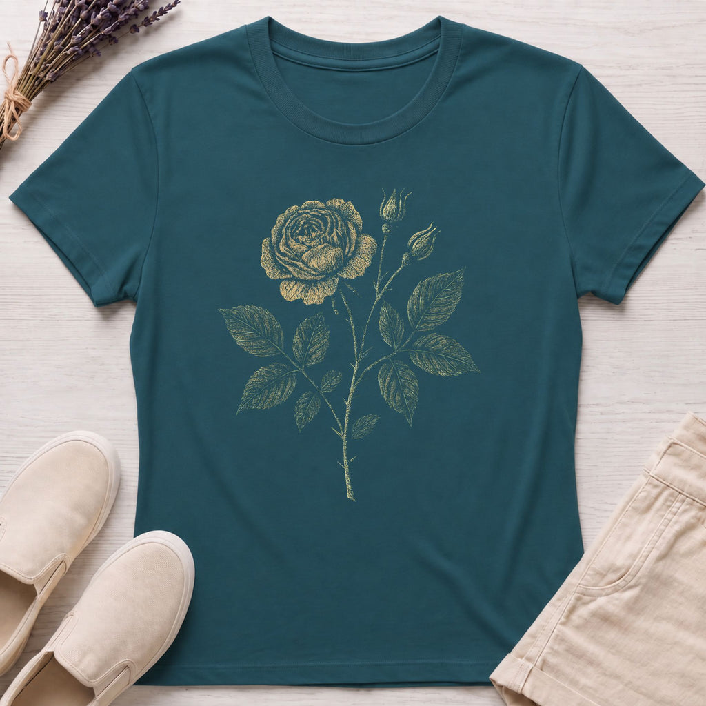 Antique Flower Organic T-Shirt