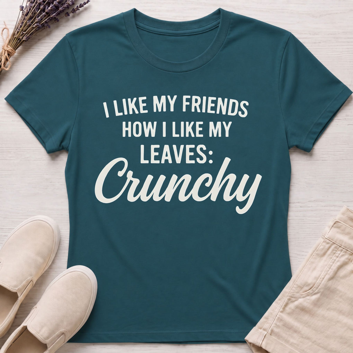 Crunchy Leaves & Friends Organic T-Shirt
