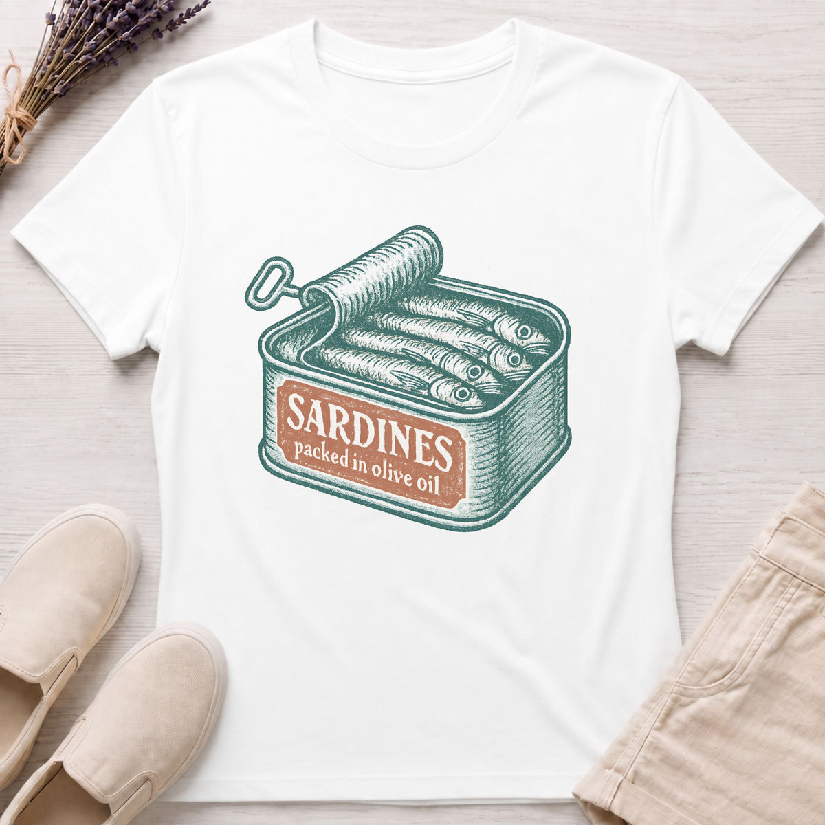 Sardines Can Organic T-Shirt