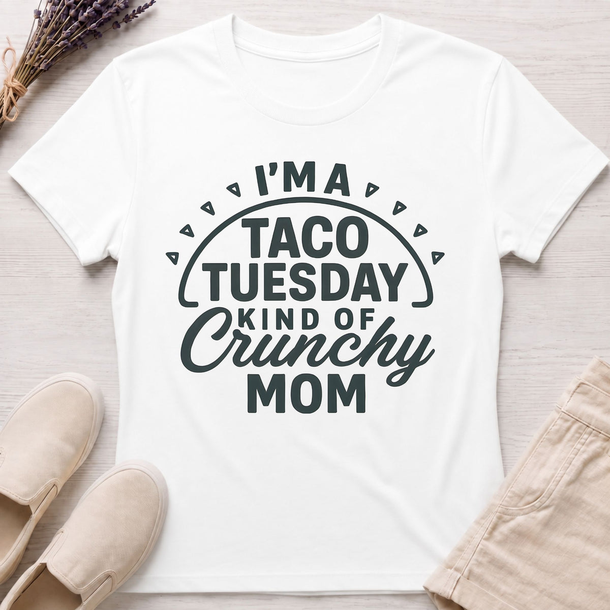 Taco Crunchy Mom Organic T-Shirt