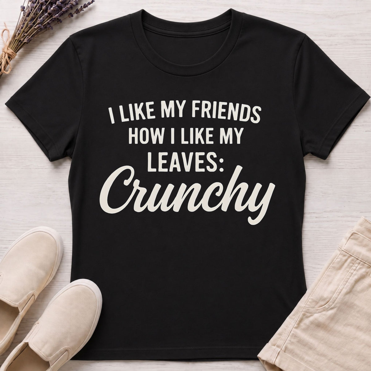 Crunchy Leaves & Friends Organic T-Shirt