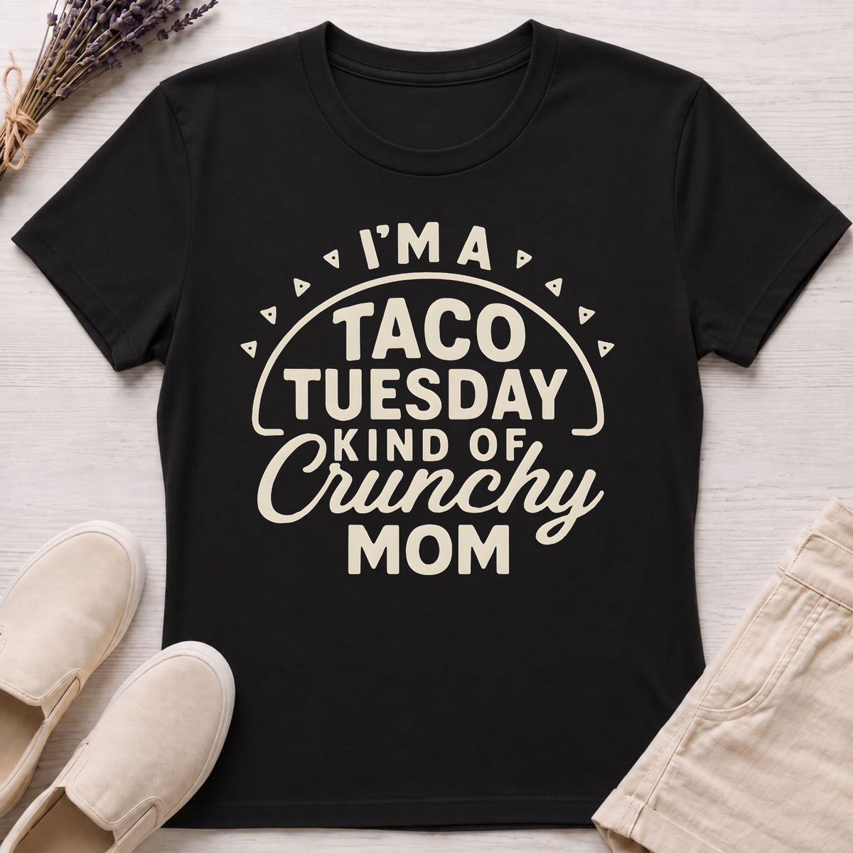 Taco Crunchy Mom Organic T-Shirt