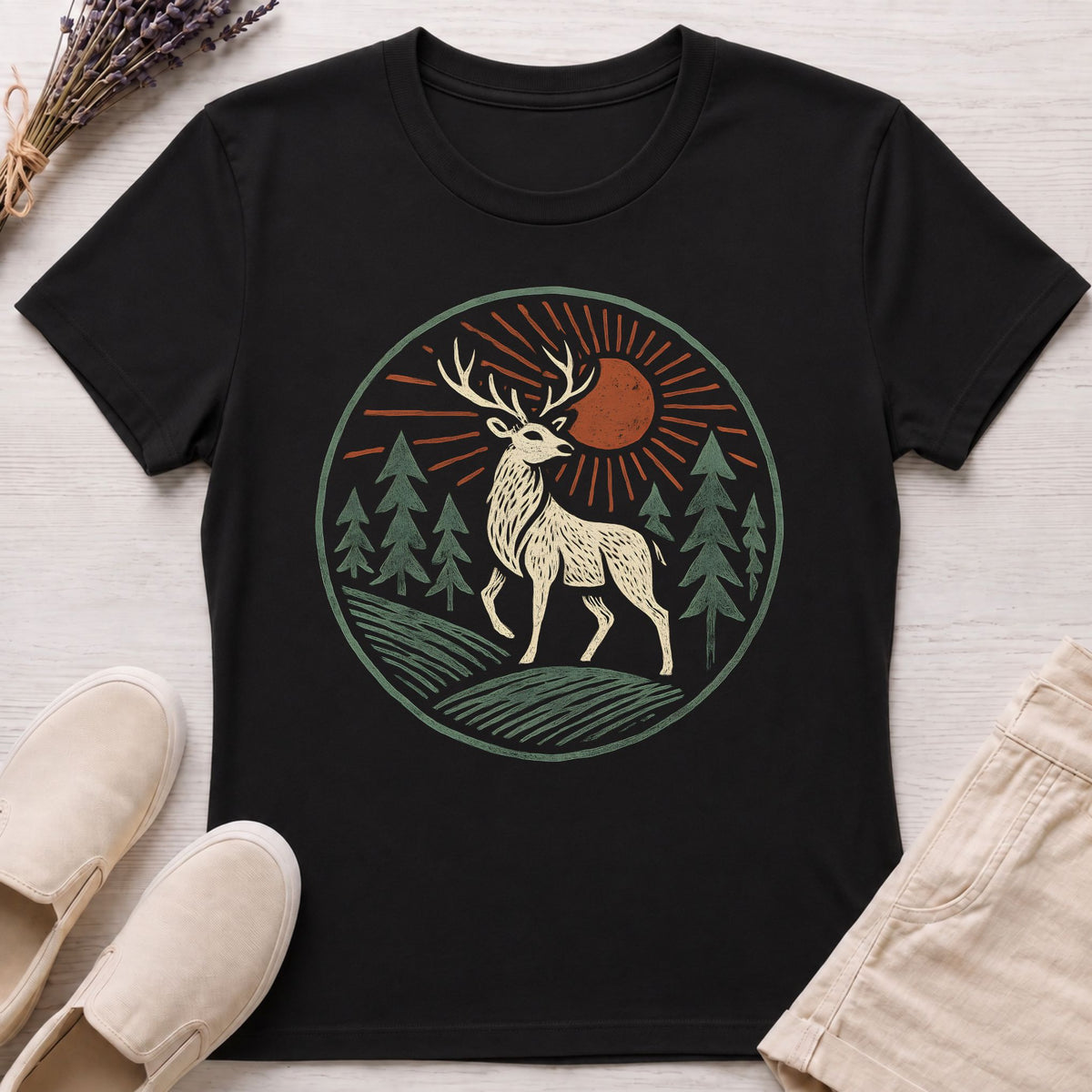 Stag & Pines Organic T-Shirt